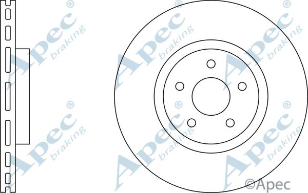 APEC BRAKING Тормозной диск DSK2344